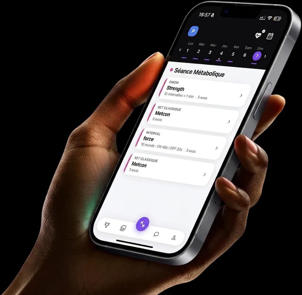 L’application WIBOCK sur smartphone, tenue en main